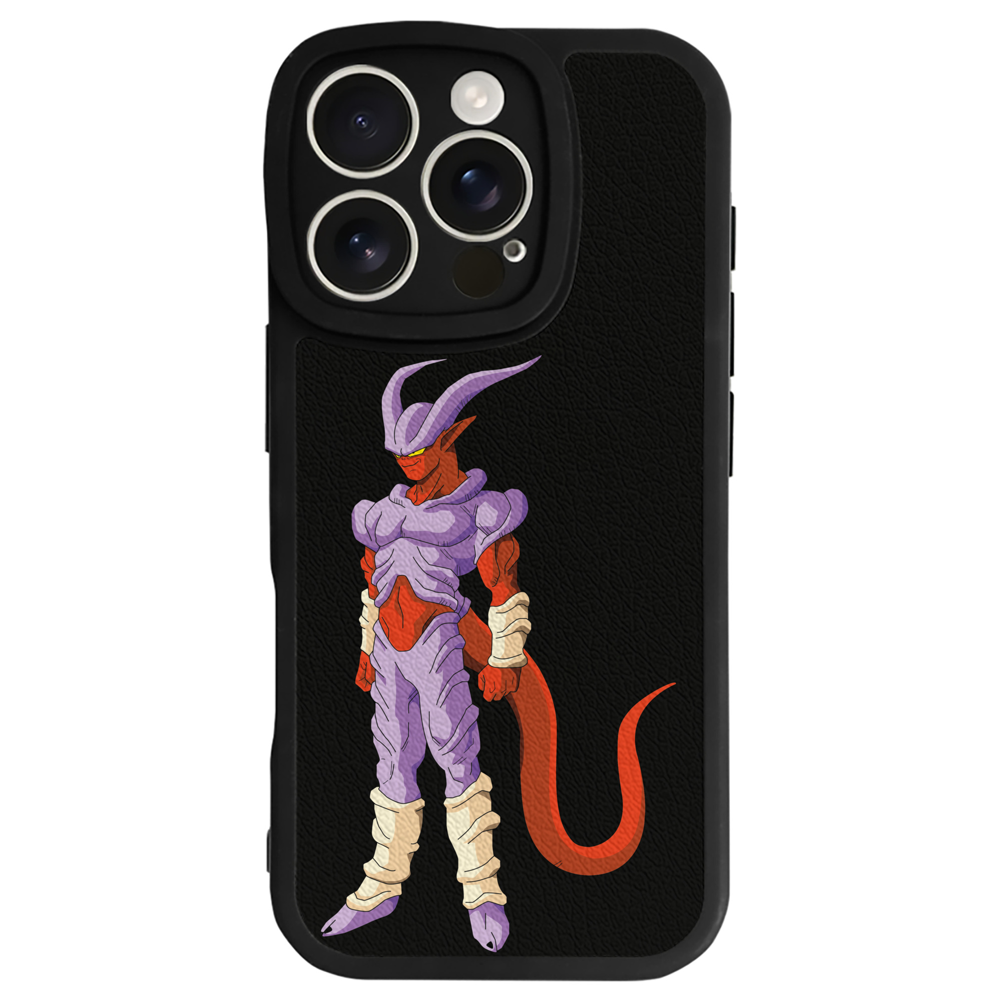 （画像用） ドラゴンボール ジャネンバ DRAGON BALL Janemba 【iPhone 16シリーズ対応】シリコンスマホケース（レザー調） 材質：シリコン